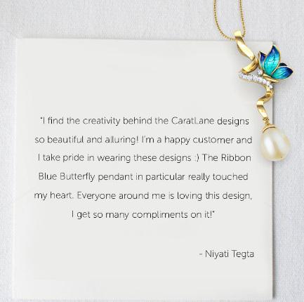 the spirit ribbon drop butterfly peal pendant